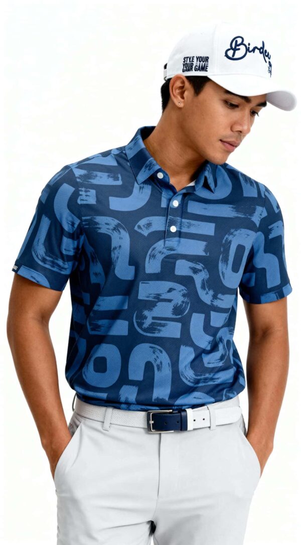 POLO GRAFFITI DARK BLUE 1