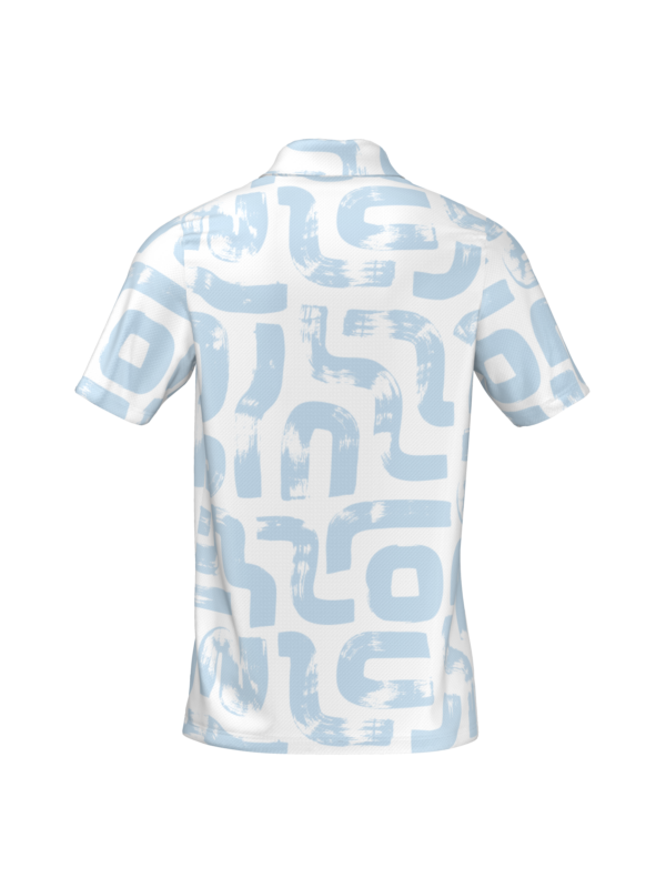 PS145M2GS-DD20089-view1-pose8 "Explore Birdeez's collection of custom golf polos, designed for style and performance on the green. With a range of colors and designs to choose from, you can create your unique look for every round. Elevate your game with Birdeez today! #Birdeez #GolfPolos #CustomApparel #PerformanceWear #GolfFashion"