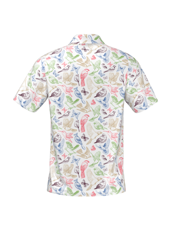 PS145M2GS-TC91331-view1-pose8 "Explore Birdeez's collection of custom golf polos, designed for style and performance on the green. With a range of colors and designs to choose from, you can create your unique look for every round. Elevate your game with Birdeez today! #Birdeez #GolfPolos #CustomApparel #PerformanceWear #GolfFashion"