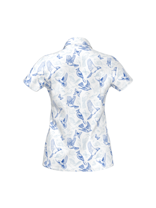 PS145W2GS-PC78679-view1-pose8 "Explore Birdeez's collection of custom golf polos, designed for style and performance on the green. With a range of colors and designs to choose from, you can create your unique look for every round. Elevate your game with Birdeez today! #Birdeez #GolfPolos #CustomApparel #PerformanceWear #GolfFashion"