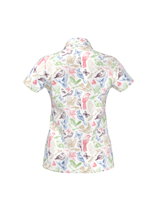 PS145W2GS-RC92547-view1-pose8 "Explore Birdeez's collection of custom golf polos, designed for style and performance on the green. With a range of colors and designs to choose from, you can create your unique look for every round. Elevate your game with Birdeez today! #Birdeez #GolfPolos #CustomApparel #PerformanceWear #GolfFashion"