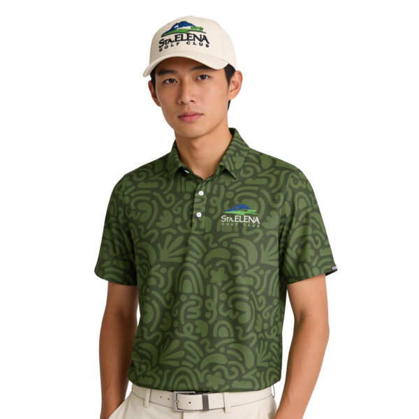STA ELENA POLO MAN DOODLE GREEN